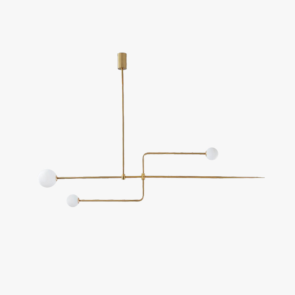 Arisha Minimalist Linear Mobile Pendant Light, Black