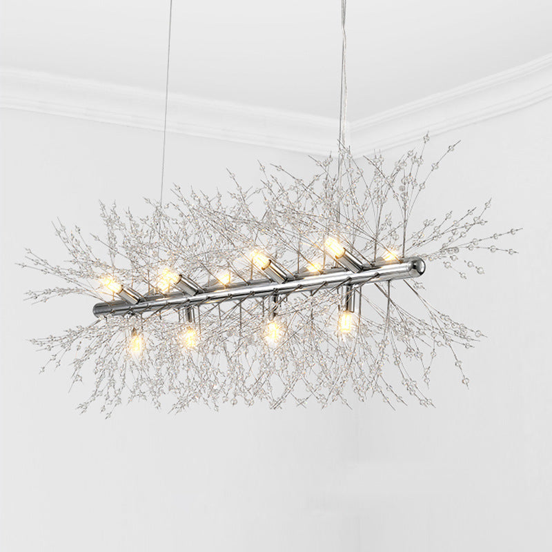 Arisha Creative Art Chandelier Crystal Pendant Light for Dining Room