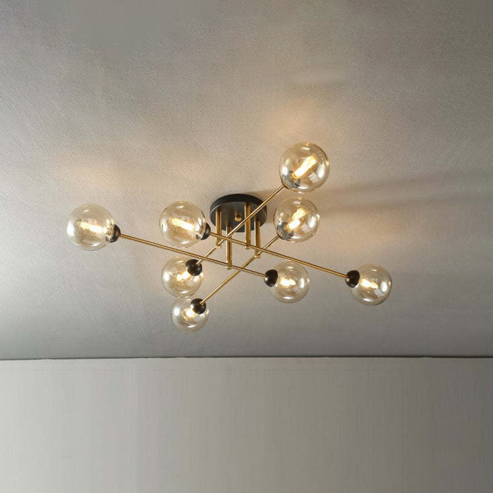 Valentina Industrial Glass Globe Chandelier LED, 6 Style