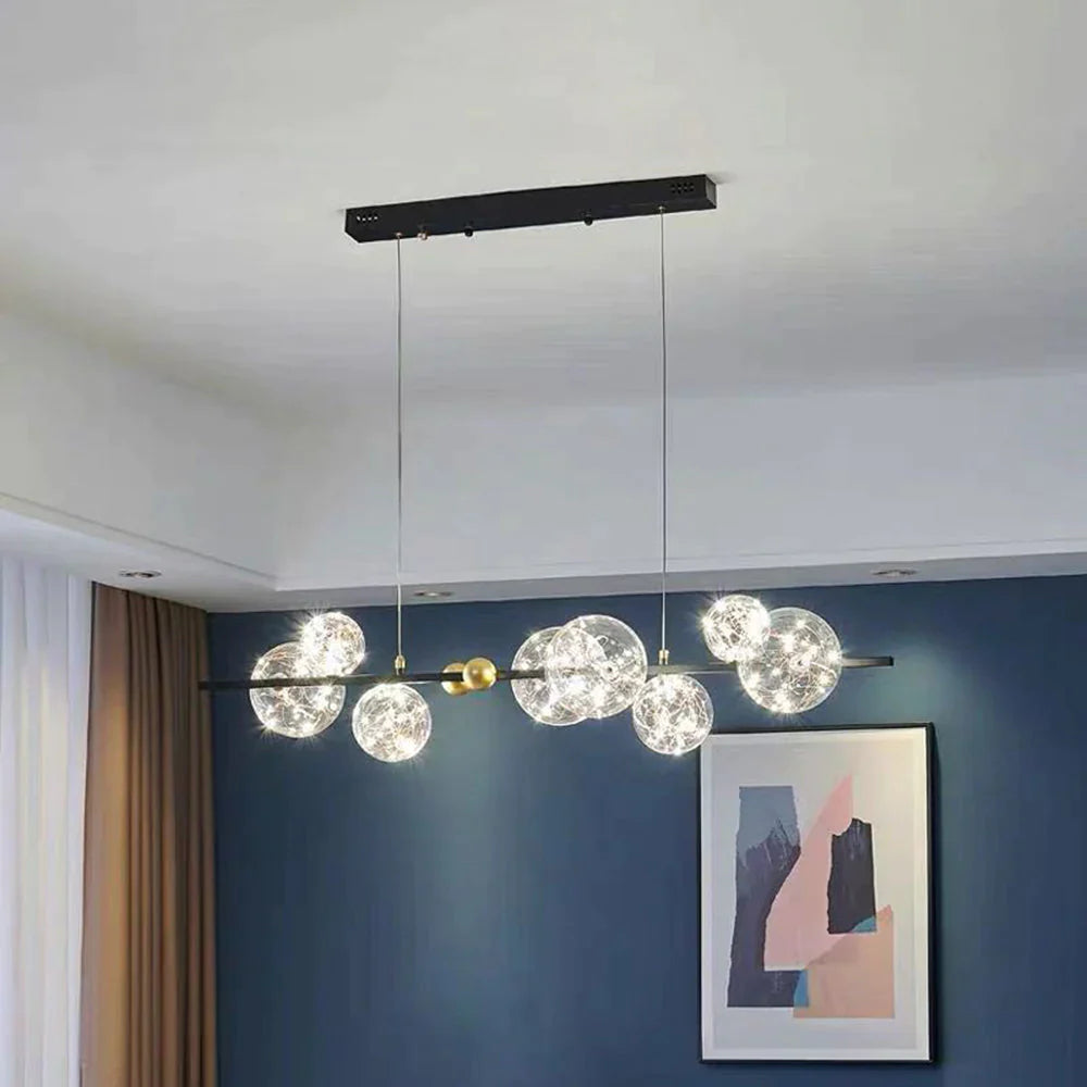 Valentina Art Deco Luminous Sphere Cluster Glass Pendant Light