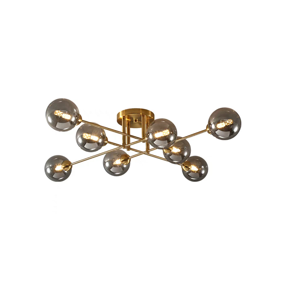 Valentina Industrial Glass Globe Chandelier LED, 6 Style