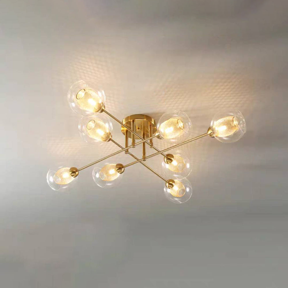 Valentina Industrial Glass Globe Chandelier LED, 6 Style