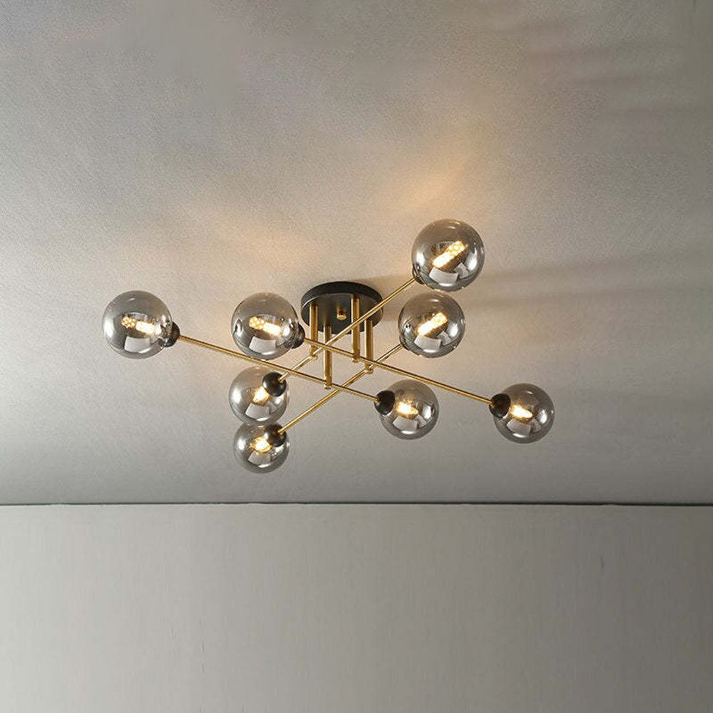 Valentina Industrial Glass Globe Chandelier LED, 6 Style