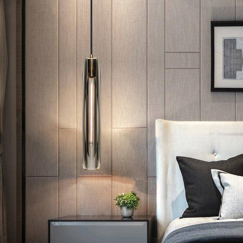 Valentina Brass Designer LED Glass Pendant Lamp