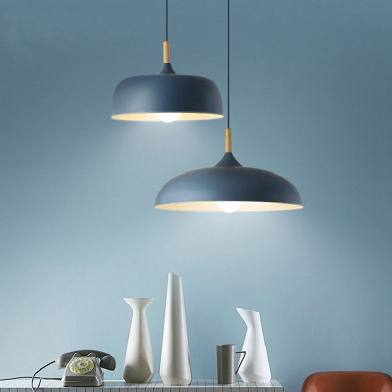 Aria Modern Pendant Light Dome Macaron Dining Room