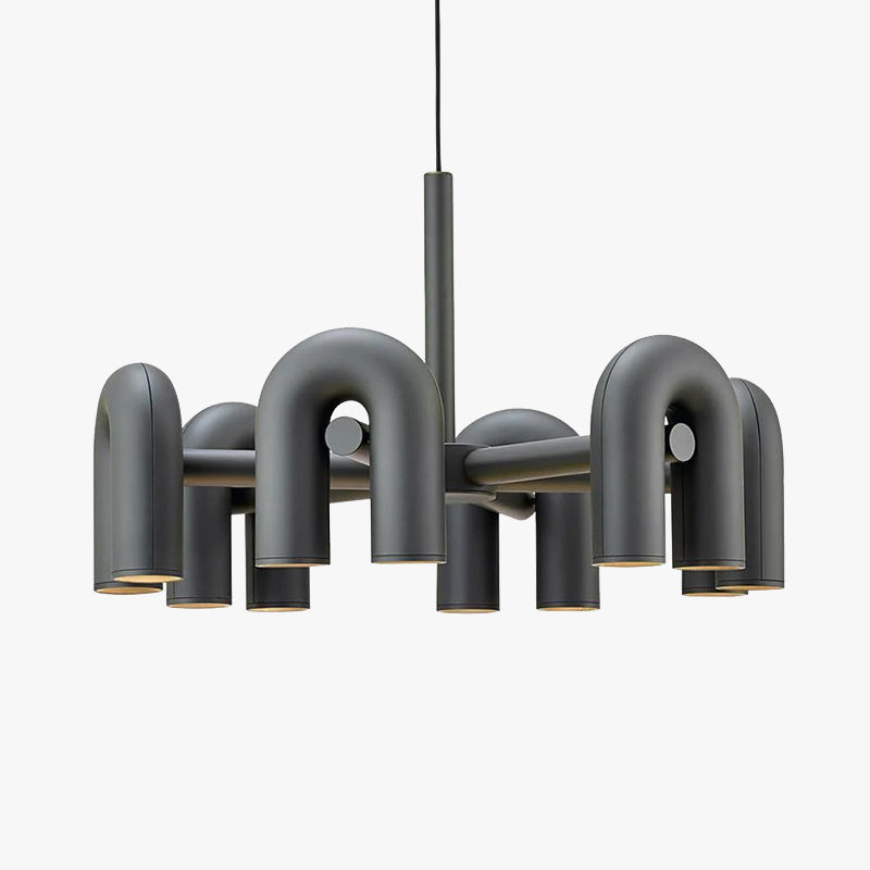 Arisha Modern Pendant Light Linear with 3 U-Shaped Light