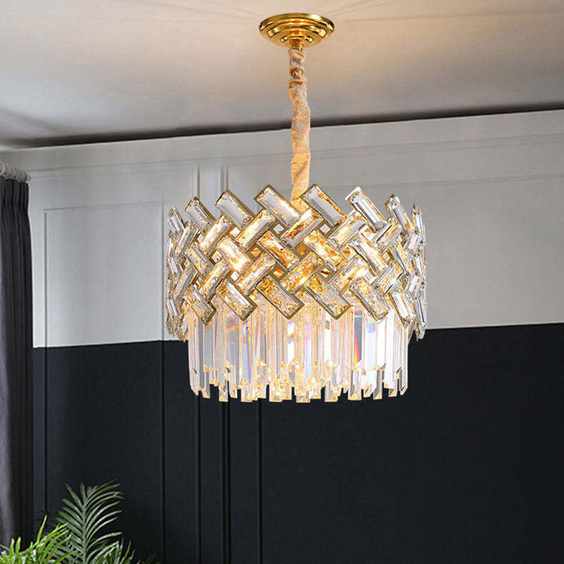 Kristy Luxury Gold Chandelier, Crystal & Metal