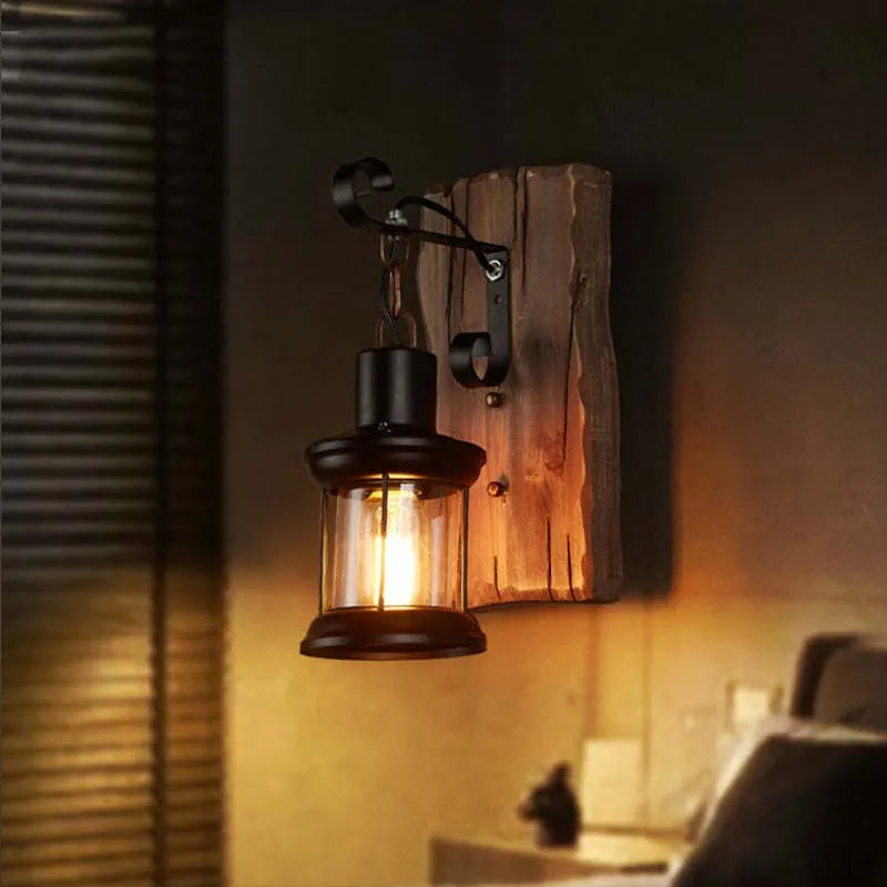 Austin Vintage Lantern Metal Classic Industrial Wall Lamp