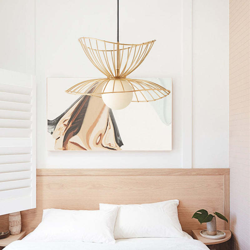 Ritta Pendant Light Modern, Metal, Gold/Black, Kitchen Island