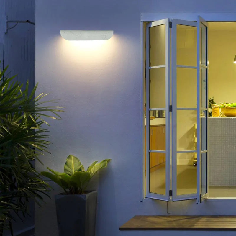 Ray Modern Outdoor Wall Lighting, Waterproof, Curved