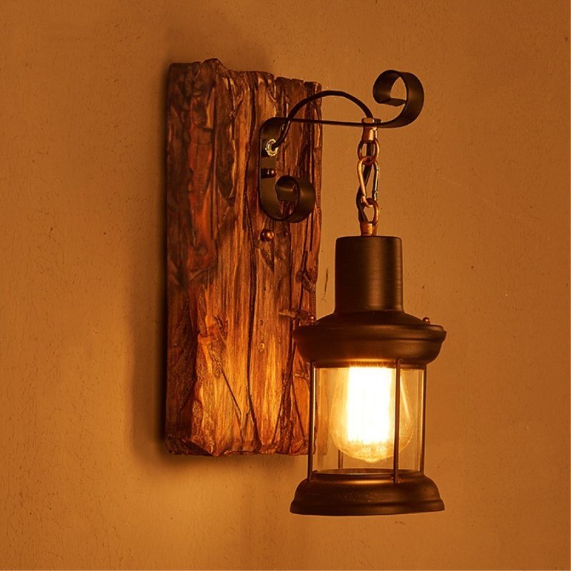 Austin Vintage Lantern Metal Classic Industrial Wall Lamp