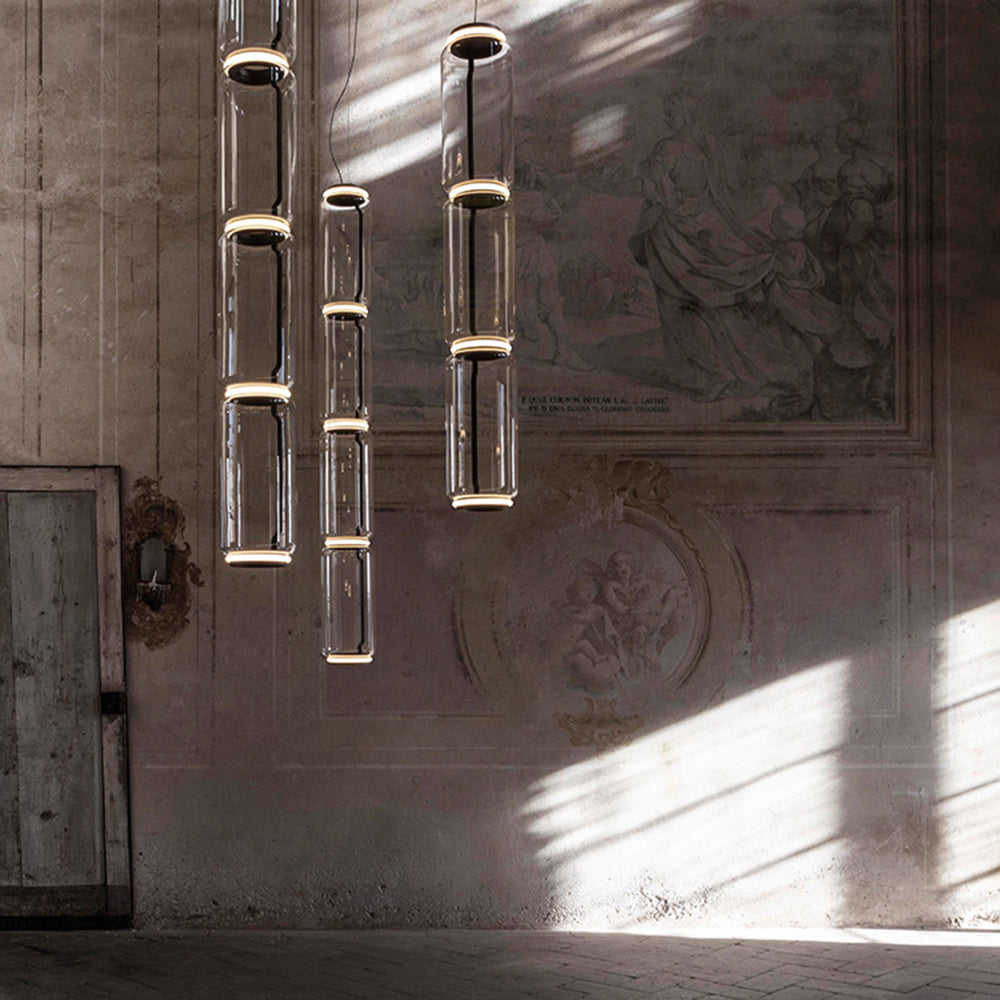 Valentina Minimalist Combination Glass Pendant Light, Clear