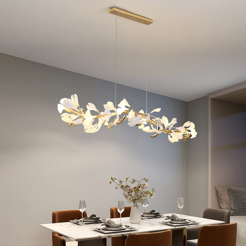 Olivia Modern Art Deco Metal & Ceramic Chandelier, Gold