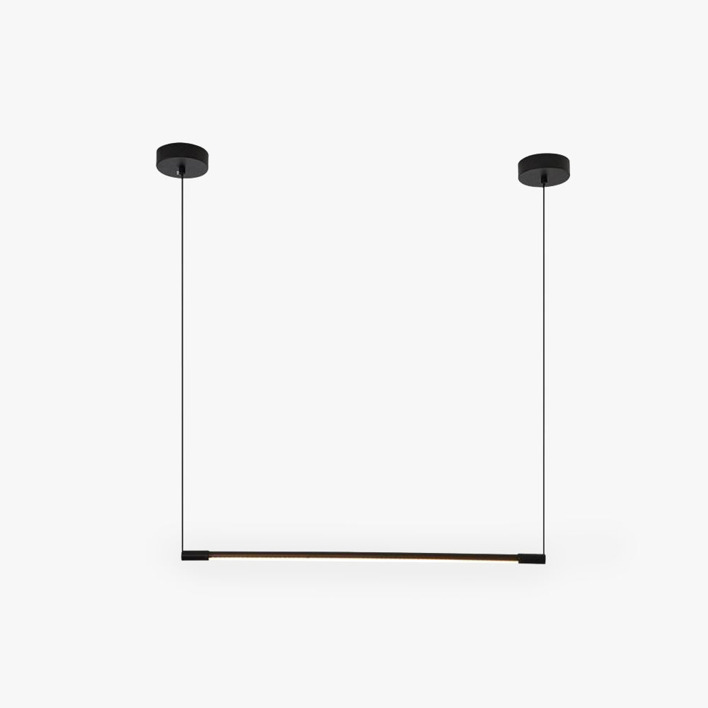Arisha Minimalist Linear Pendant Light, Black