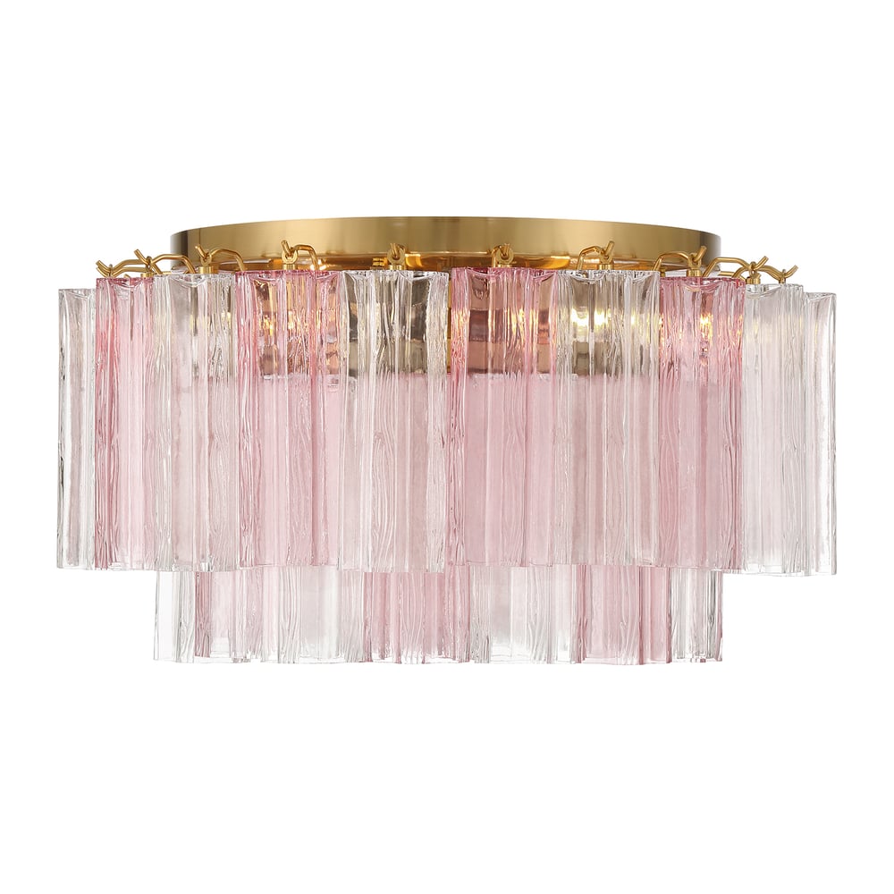 Aurora Ceiling Lamp Glass Tube Layered Amber - Neutralighting