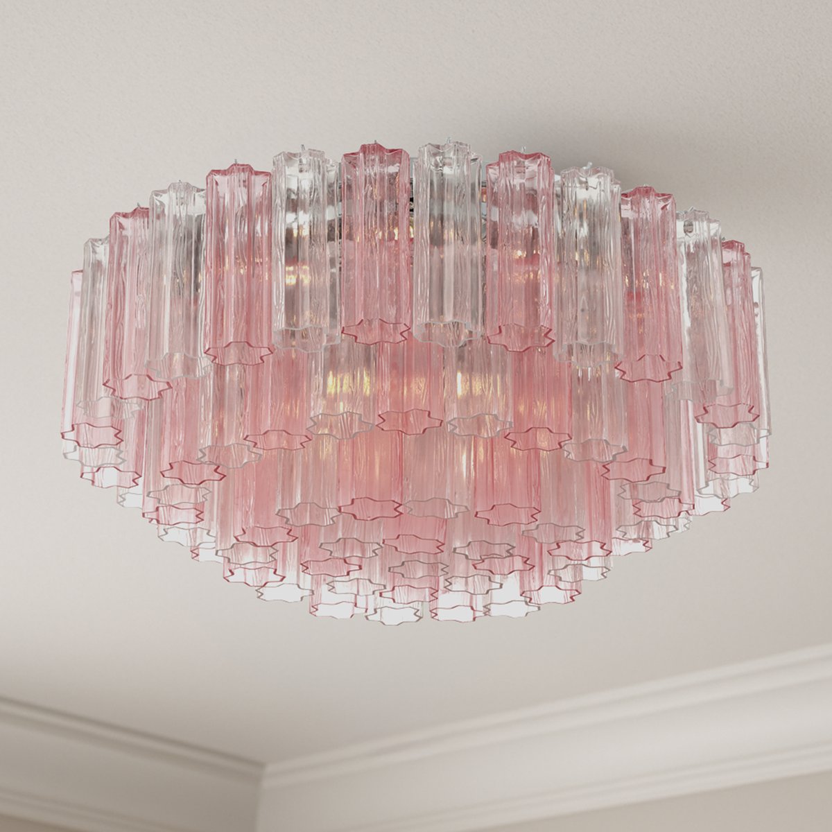 Aurora Ceiling Lamp Glass Tube Layered Amber - Neutralighting