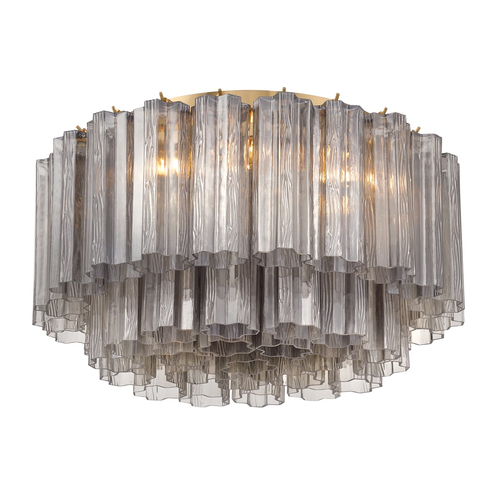 Aurora Ceiling Lamp Glass Tube Layered Amber - Neutralighting