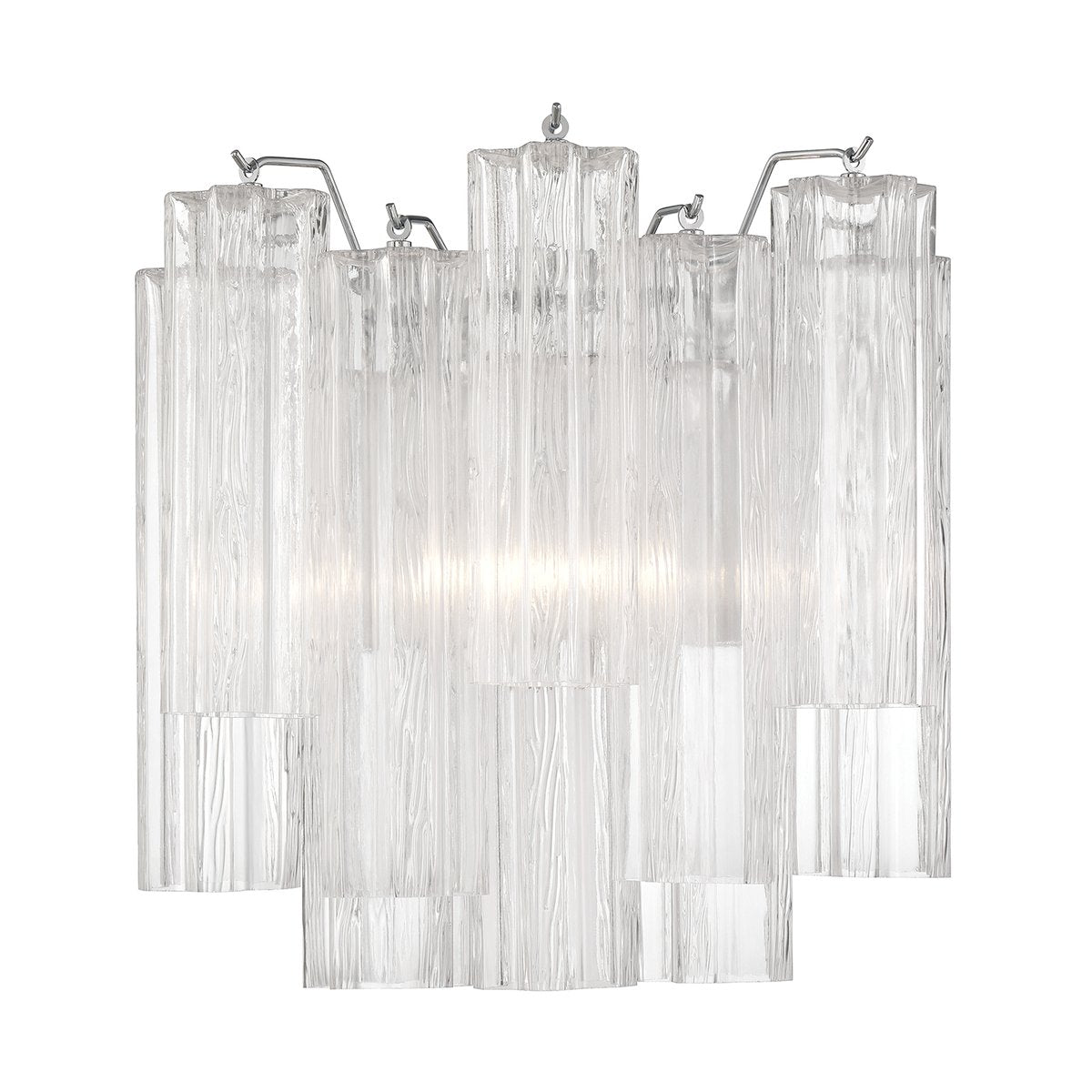 Aurora Wall Light Tronchi Glass Tube Tiered Amber Modern - Neutralighting