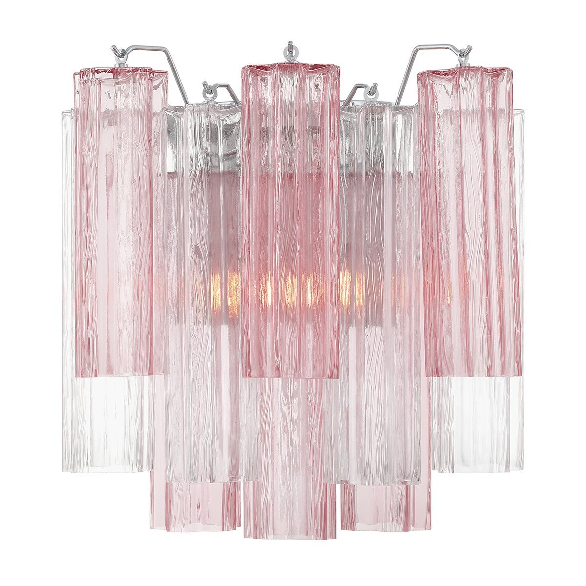 Aurora Wall Light Tronchi Glass Tube Tiered Amber Modern - Neutralighting