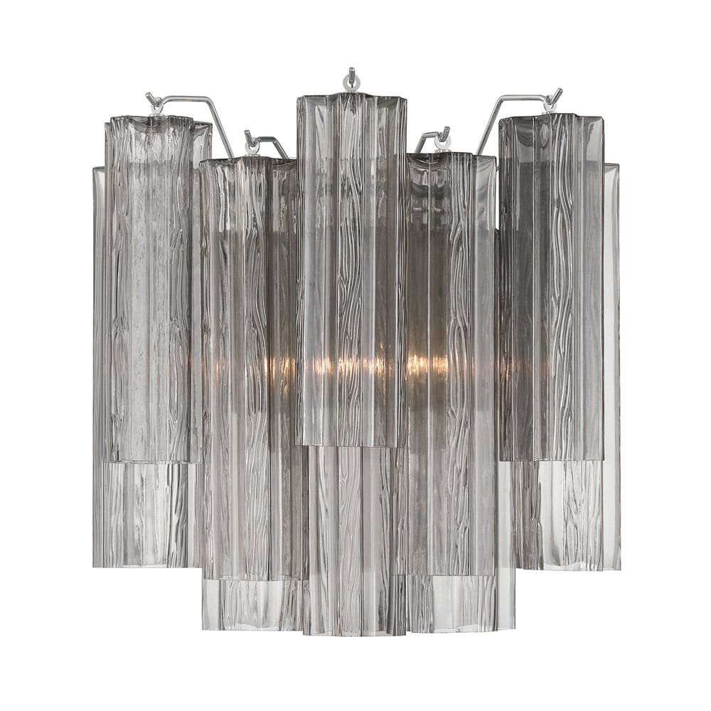 Aurora Wall Light Tronchi Glass Tube Tiered Amber Modern - Neutralighting