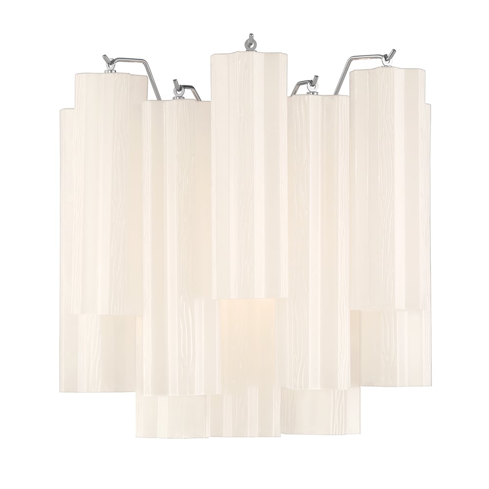 Aurora Wall Light Tronchi Glass Tube Tiered Amber Modern - Neutralighting