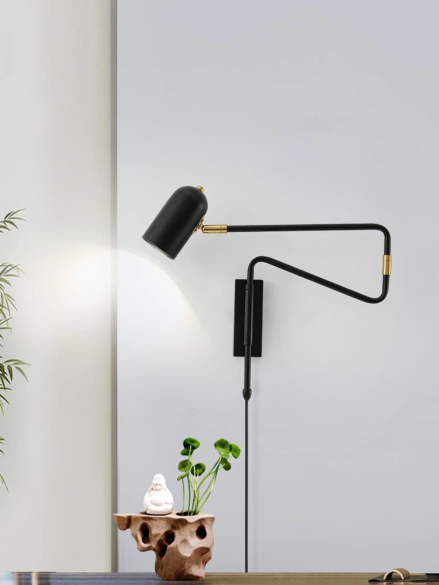 Ivar Adjustable Arm Plug In Wall Lamp - Letslighting