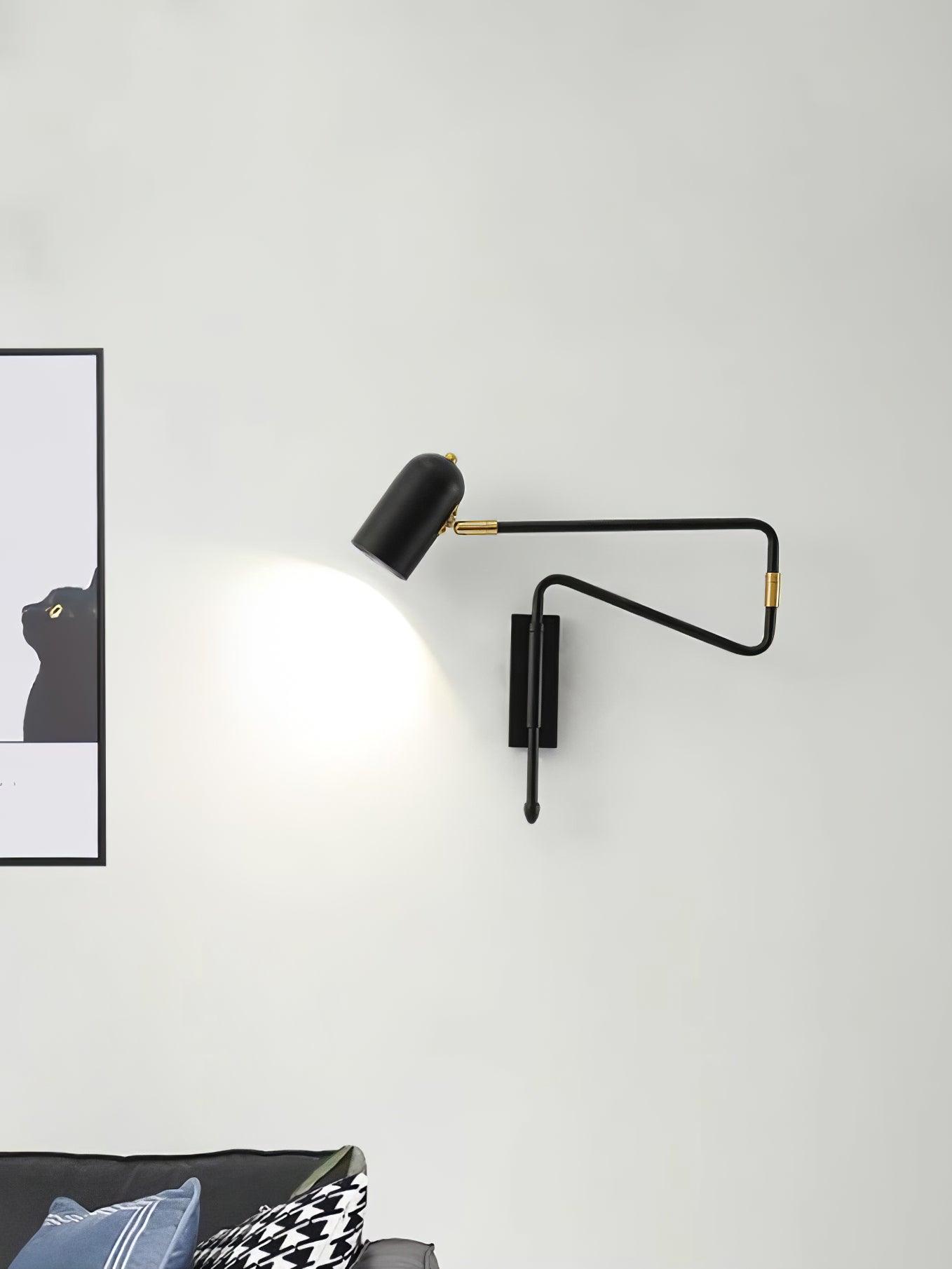 Ivar Adjustable Arm Plug In Wall Lamp - Letslighting