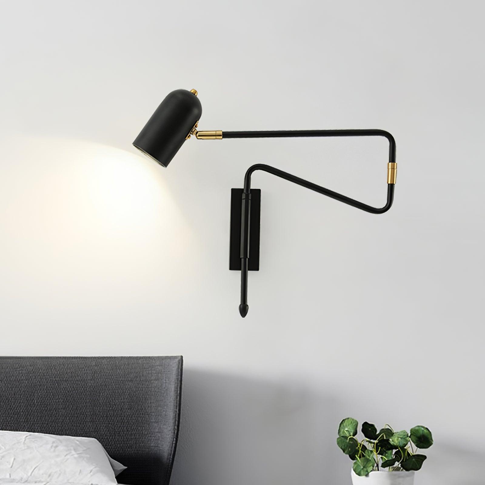 Ivar Adjustable Arm Plug In Wall Lamp - Letslighting