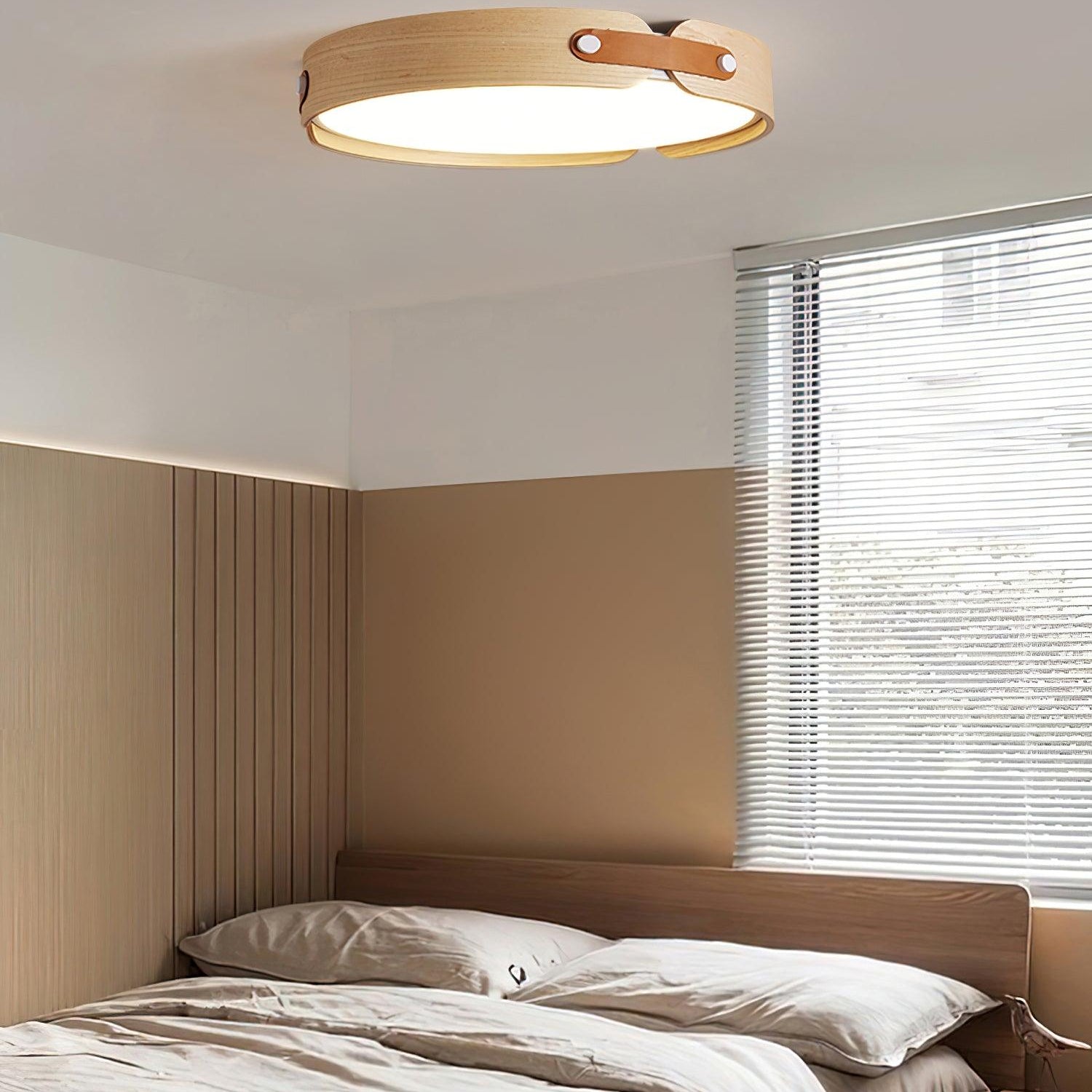 Echo Modern Minimalist Wood Ceiling Light - Letslighting