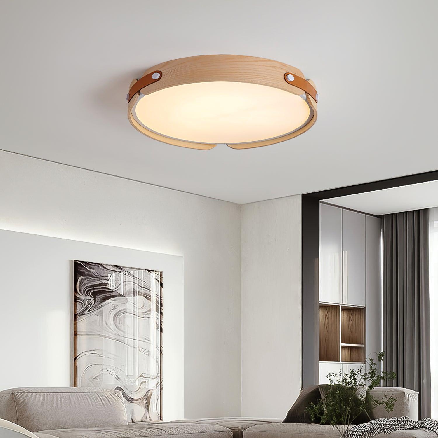 Echo Modern Minimalist Wood Ceiling Light - Letslighting