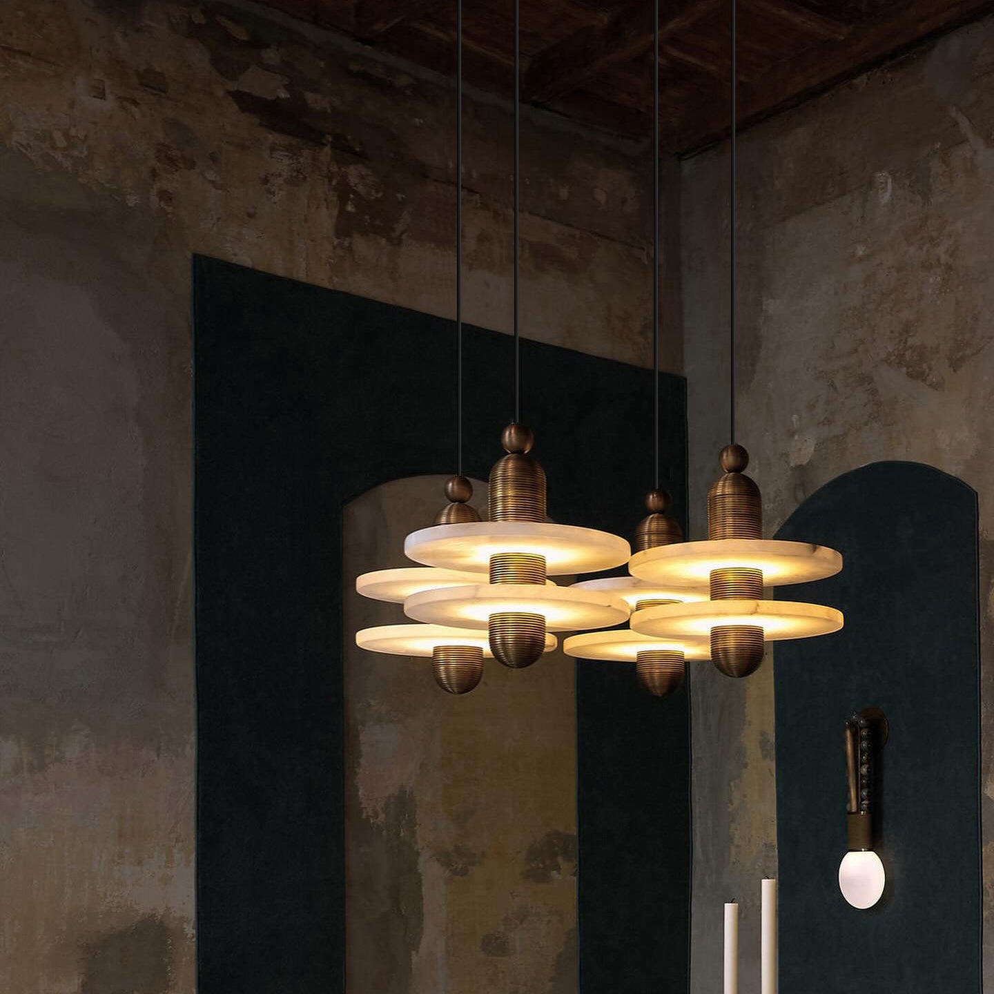 Ildvuvye Suspension Métal Comète Créativité Individuelle - Neutralighting