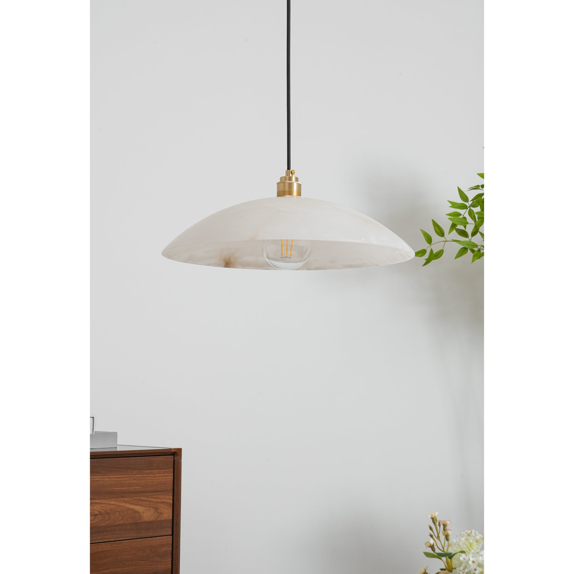Nerea Minimalist Alabaster Pendant Light - Letslighting