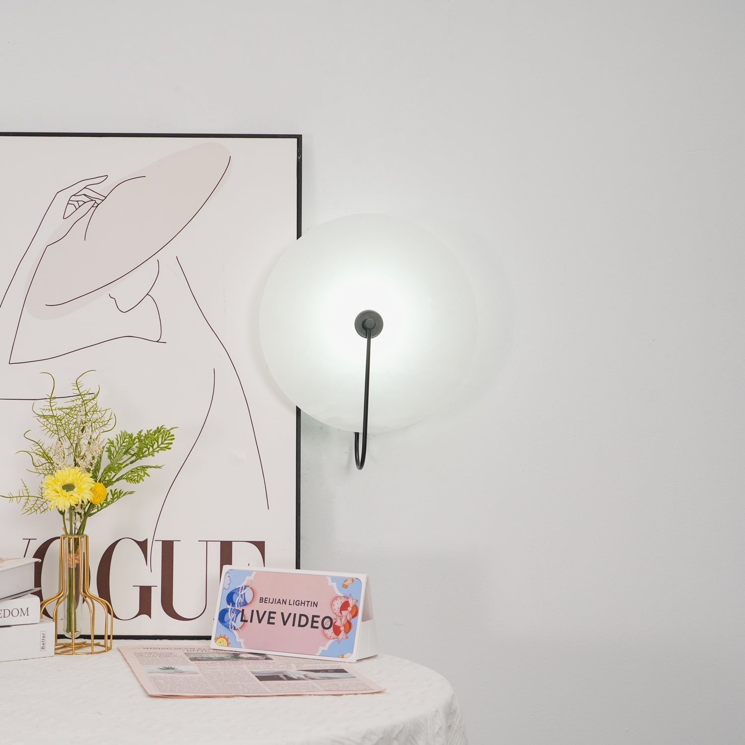 Elaris Applique Murale Globe en Albâtre - Neutralighting