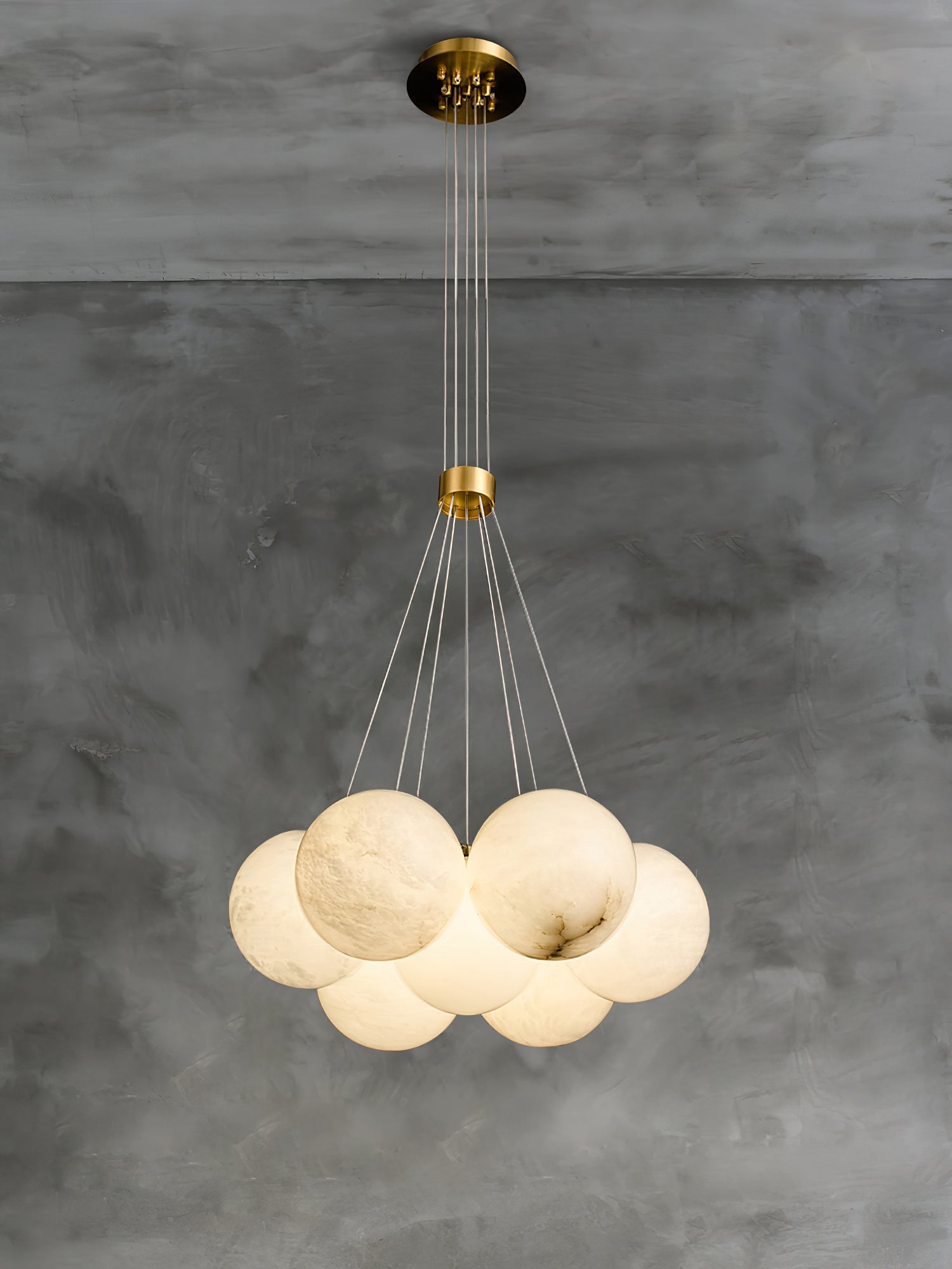 Norduvyd Chandelier Métal Lunaire Créativité Salon - Neutralighting