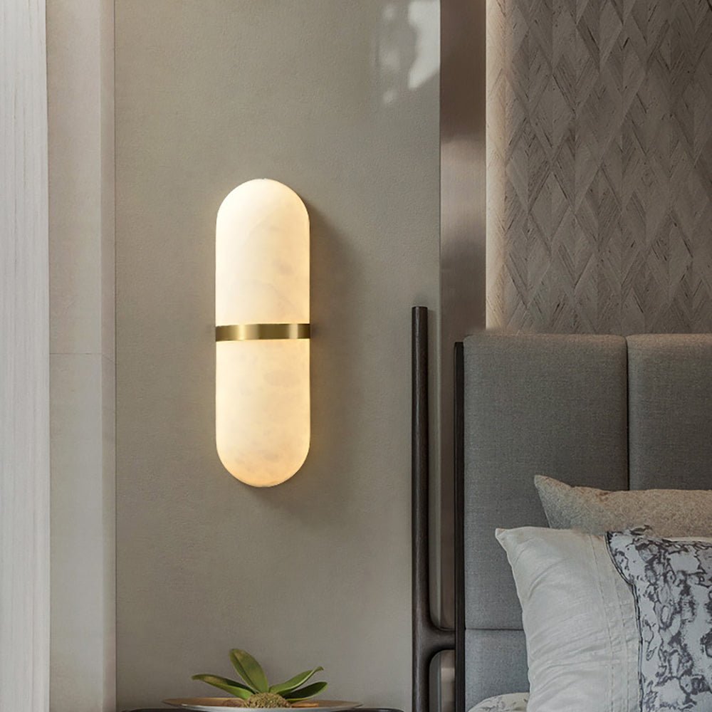 Ostruvyd Luxury Pill Alabaster Wall Lamp - Neutralighting