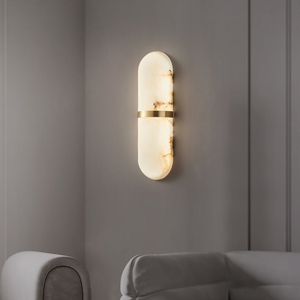Ostruvyd Luxury Pill Alabaster Wall Lamp - Neutralighting
