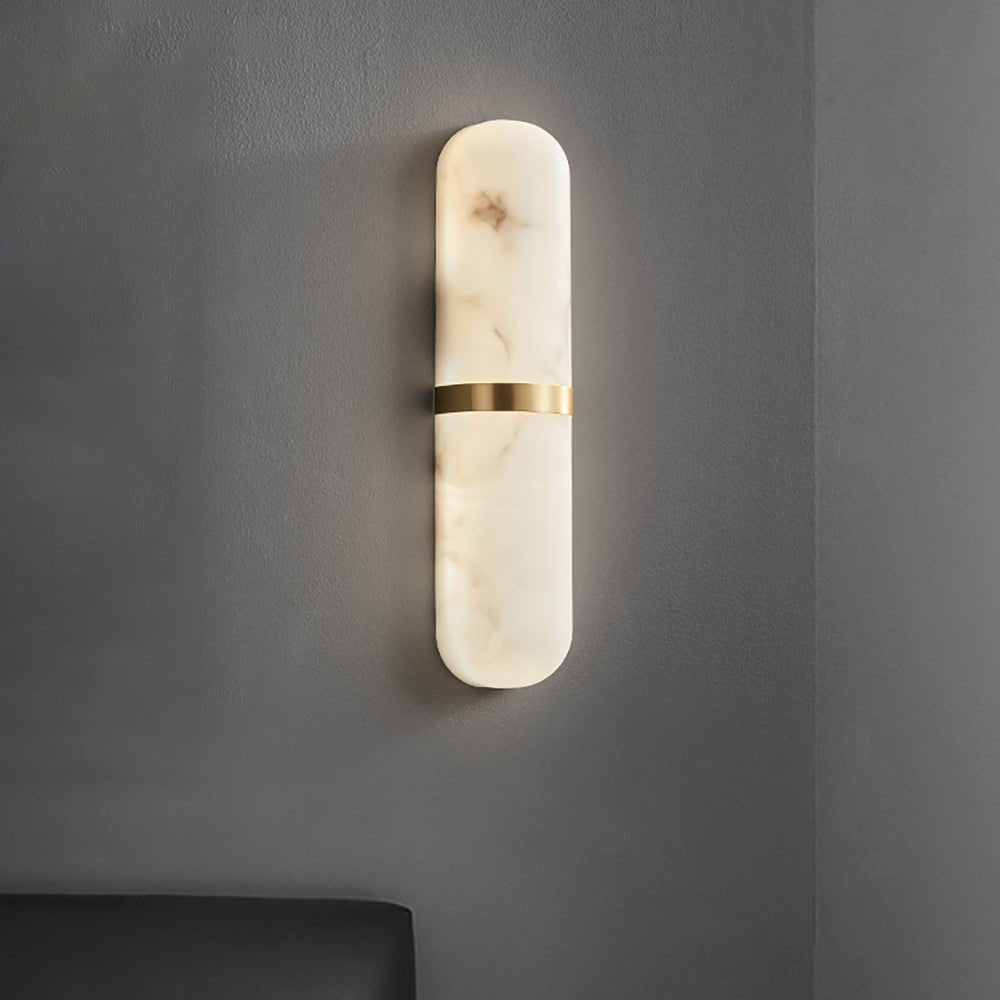 Ostruvyd Luxury Pill Alabaster Wall Lamp - Neutralighting