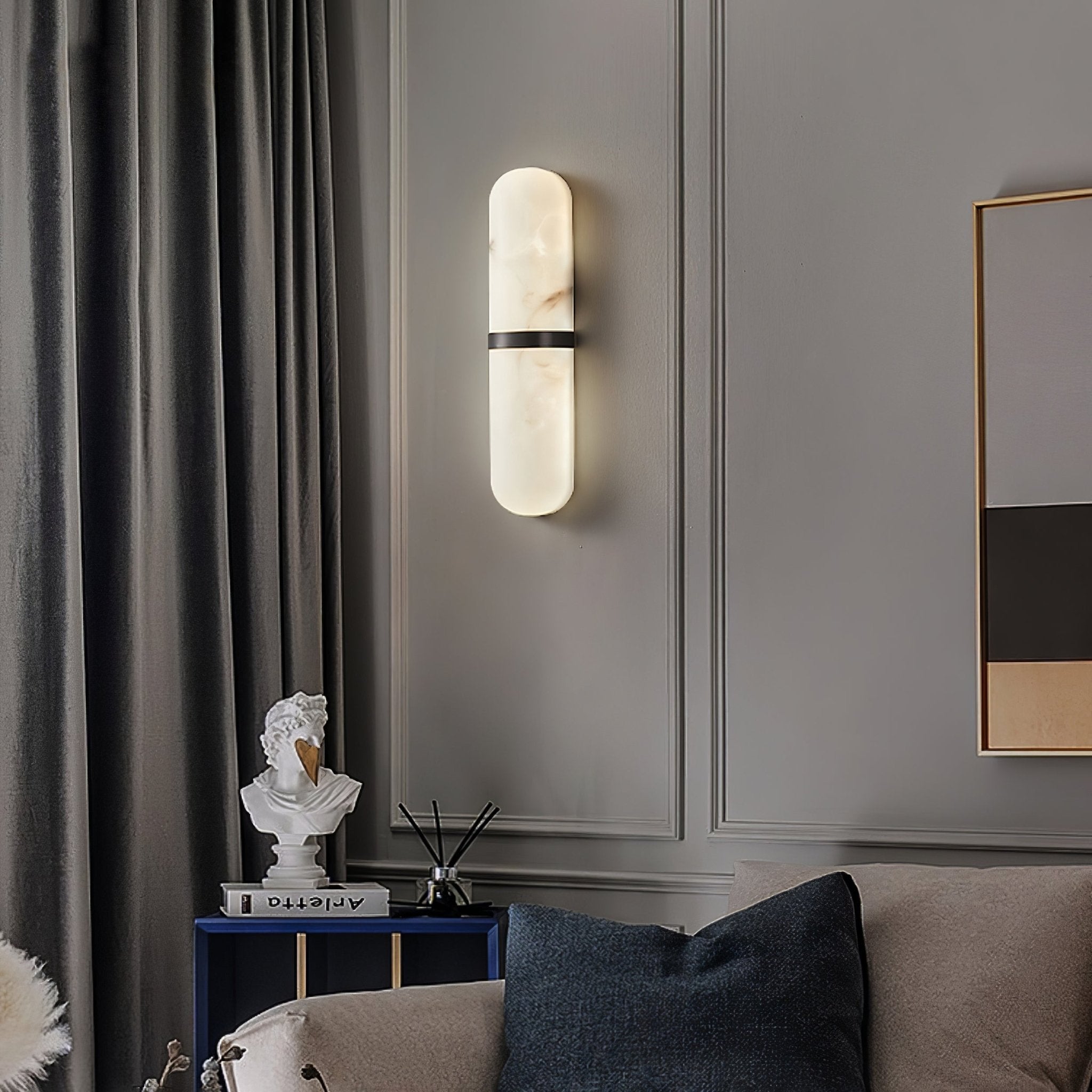 Ostruvyd Luxury Pill Alabaster Wall Lamp - Neutralighting