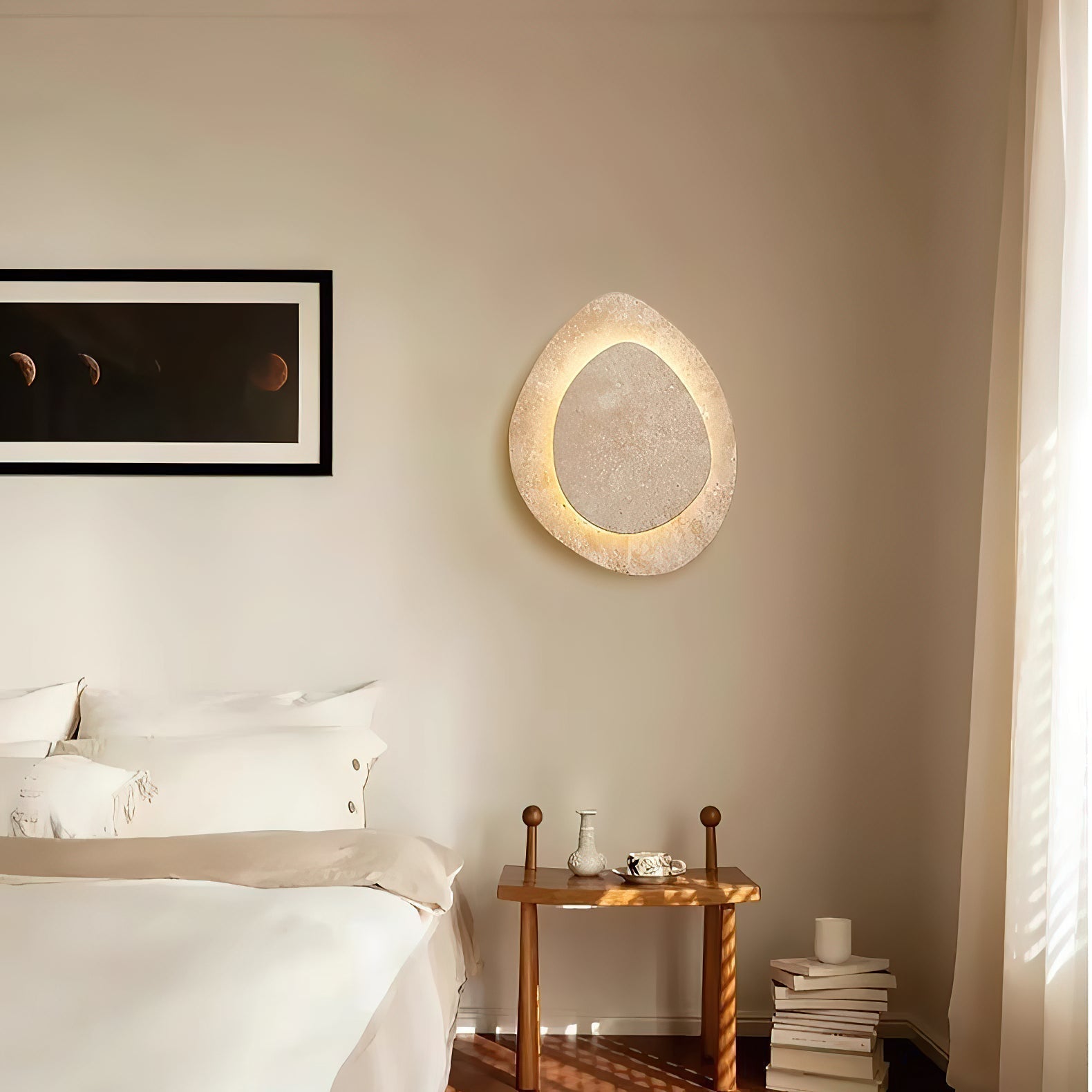 Yrvuvyn Applique Murale en Travertin Créativité Individuelle - Neutralighting