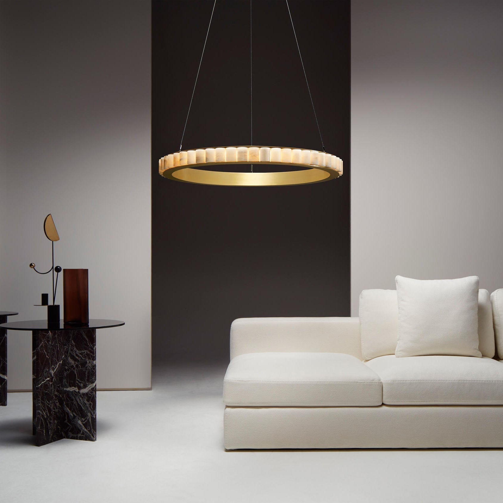 Sifuvyh Postmodern Luxury Stainless Alabaster Chandelier - Neutralighting