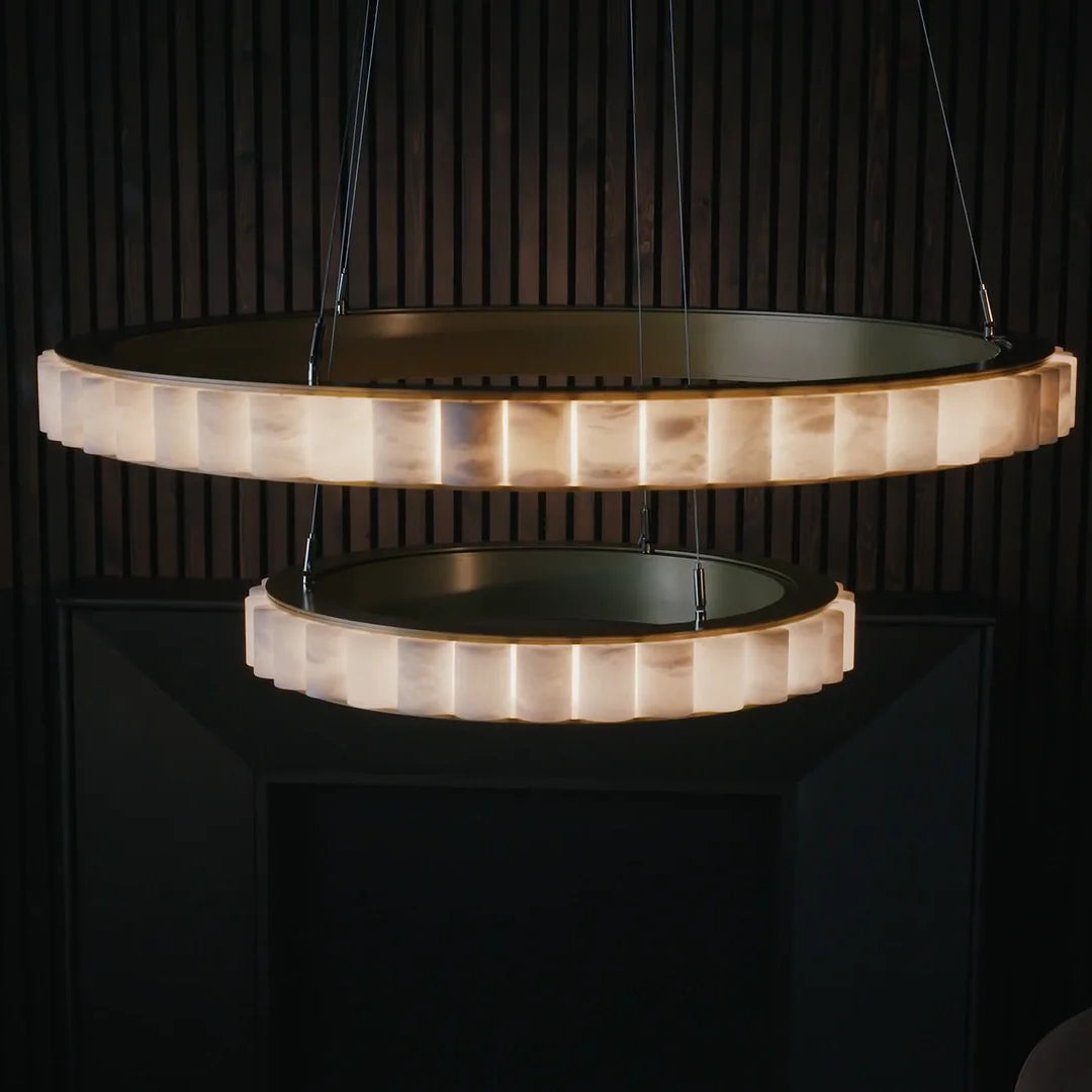 Sifuvyh Postmodern Luxury Stainless Alabaster Chandelier - Neutralighting