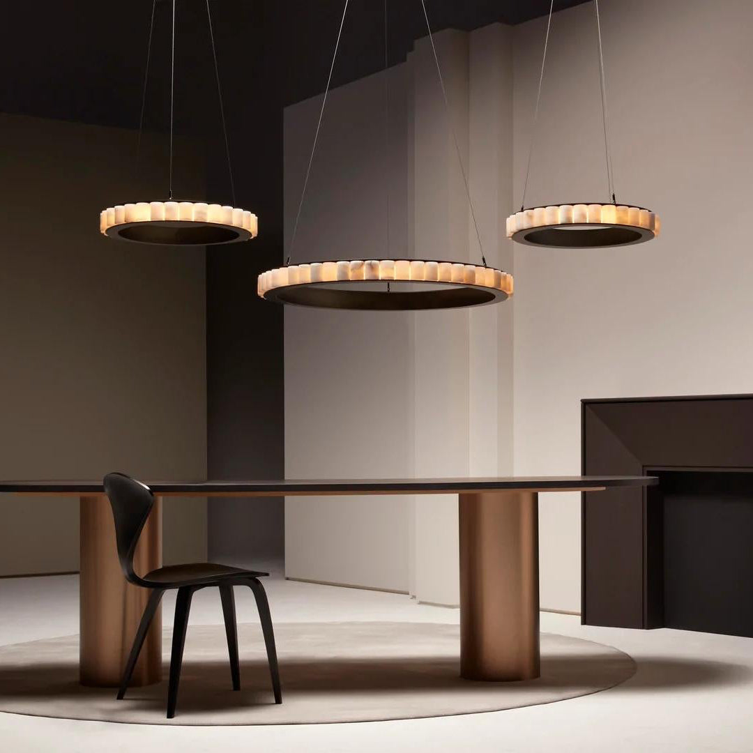Sifuvyh Postmodern Luxury Stainless Alabaster Chandelier - Neutralighting