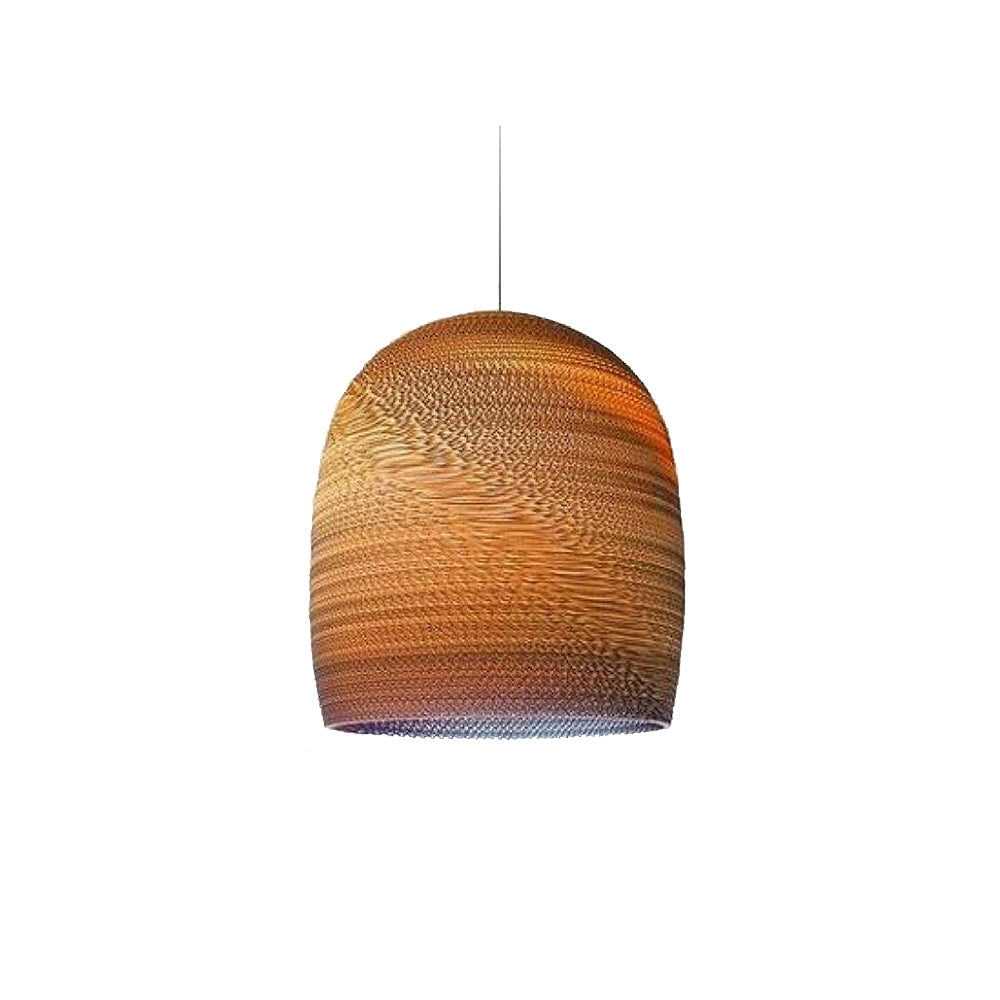 Muto Pastoral Silkworm Rustic Paper Pendant Light