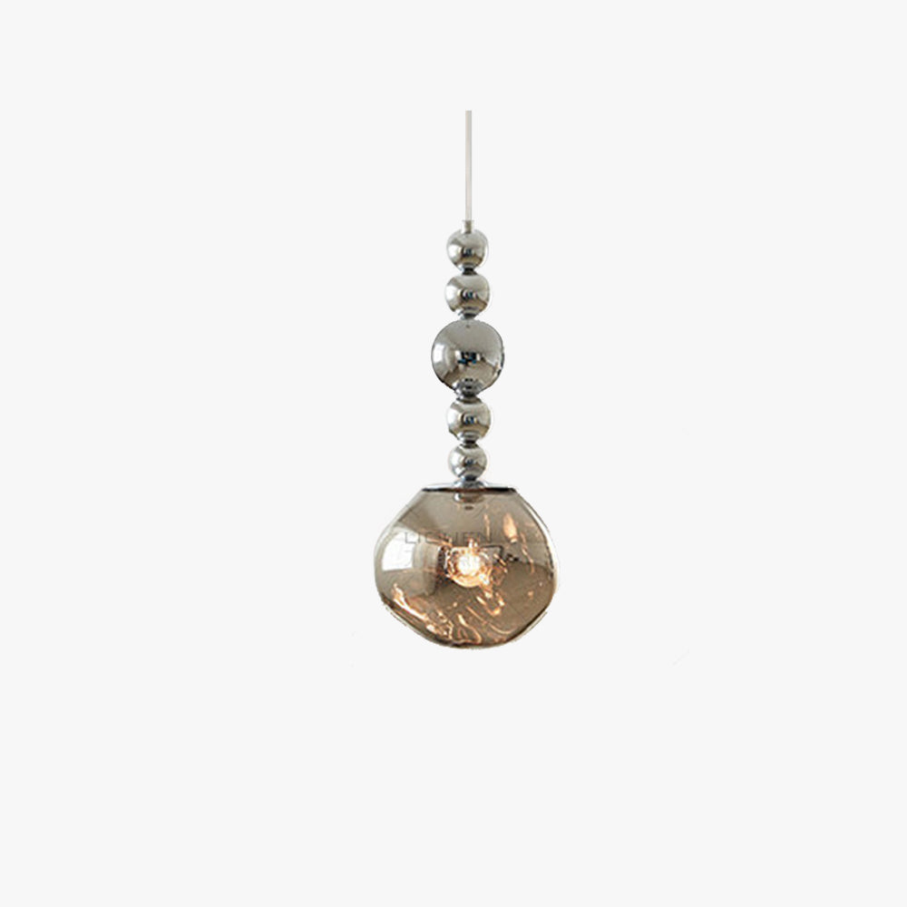 Valentina Retro LED Pendant Light Chrome Metal/Acrylic Bedroom