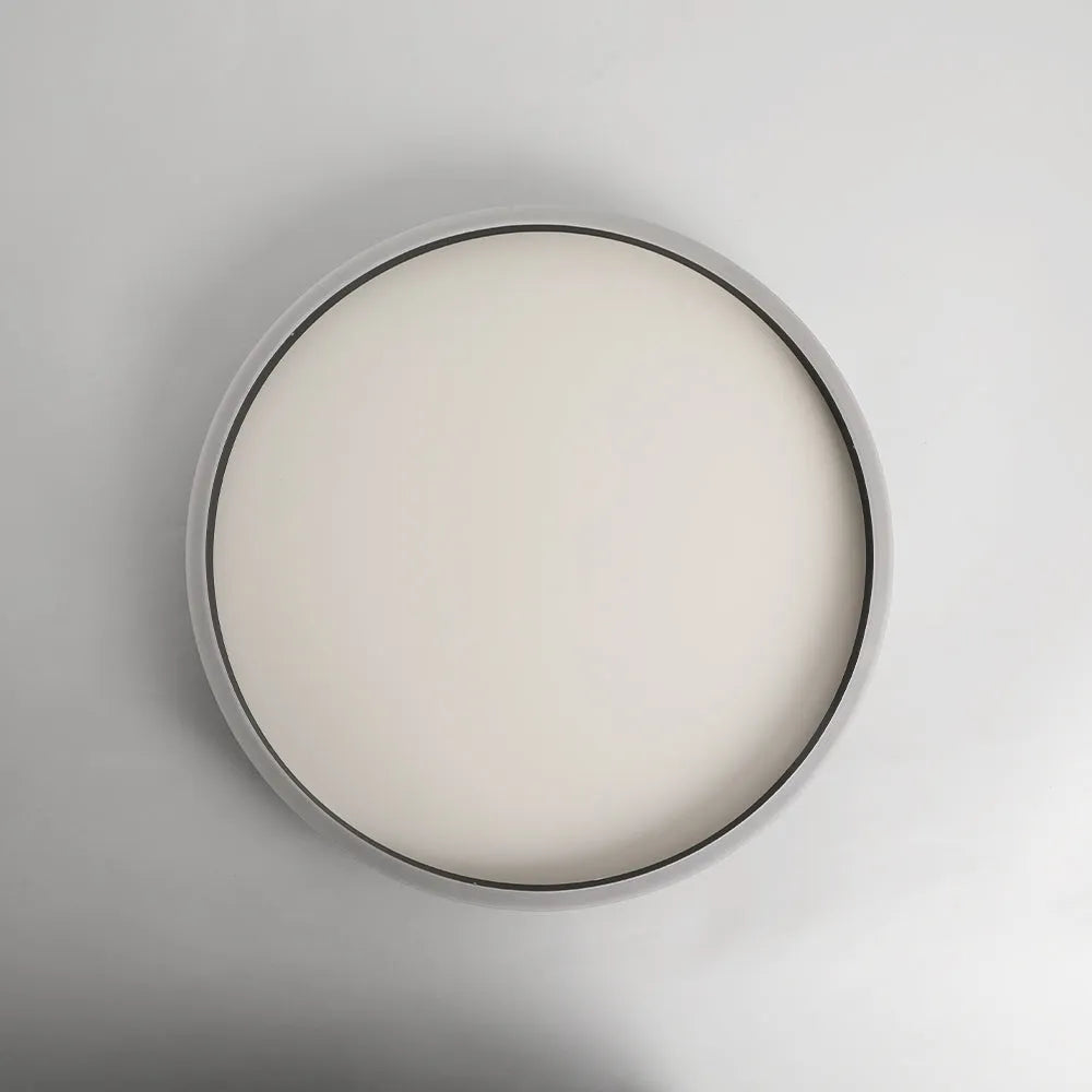 Arisha Minimalist Ring Metal Flush Mount Ceiling Light, Black