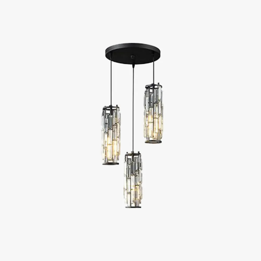 Kristy Cluster Pendant Light, Black & Gold