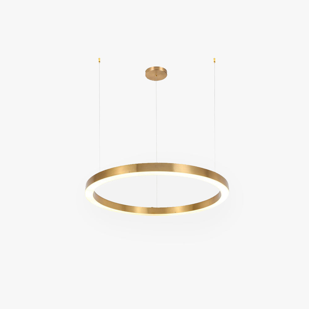 Arisha Modern Ring Metal Pendant Light, Gold