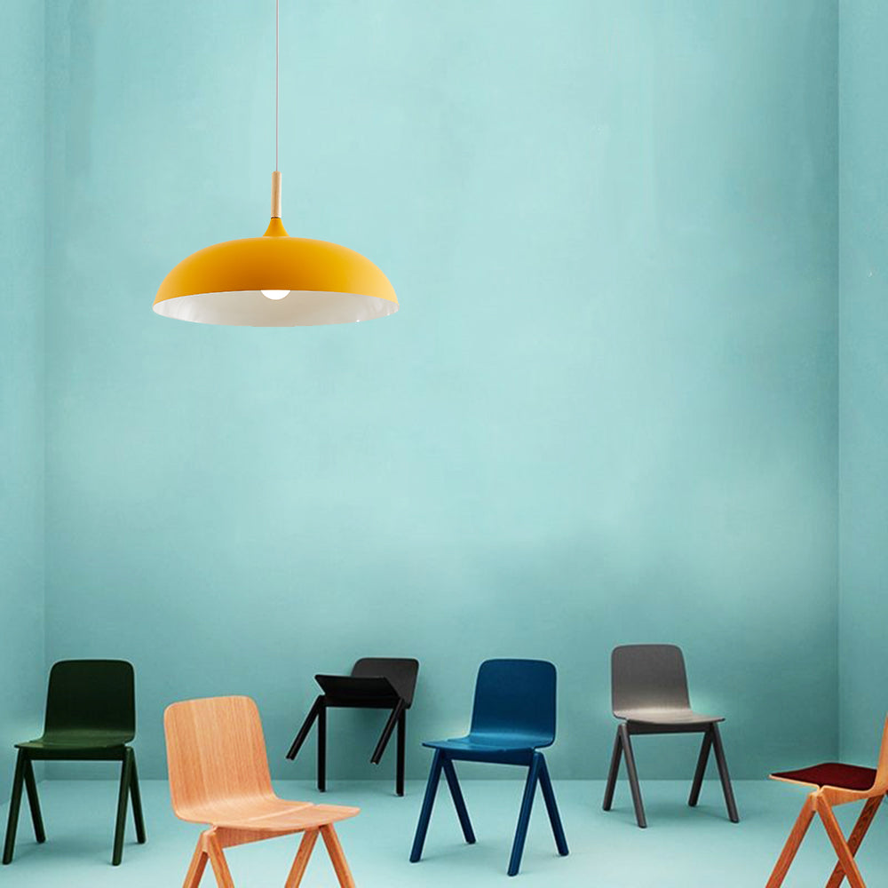 Aria Modern Pendant Light Dome Macaron Dining Room
