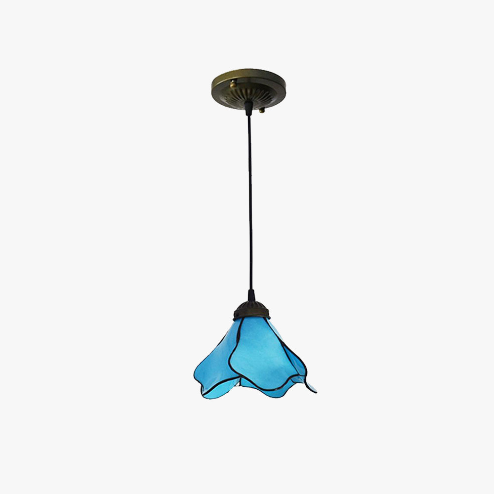 Arisha Flower Resin Pendant Light, Blue/Pink, 1/3 Heads