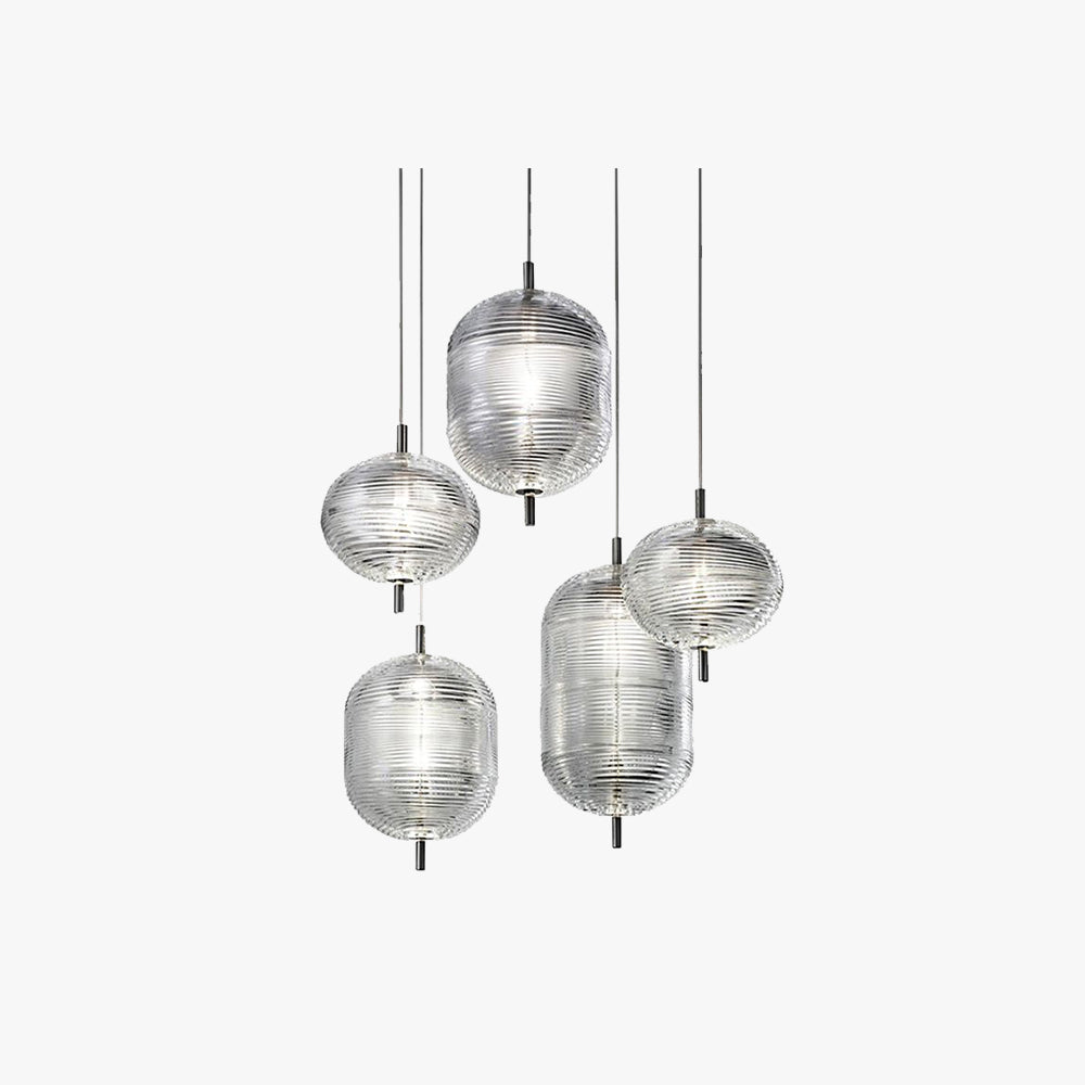 Valentina Designer Art Modern Pendant Light, Black/Gold